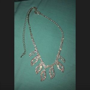 Sliver prom necklace